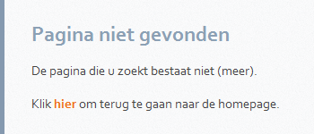 niet gevonden goed